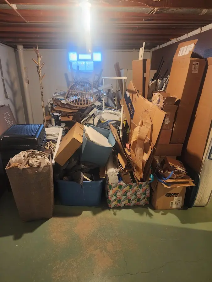 Roll-off dumpster container at job site for Construction Dumpster Rental in Chanute